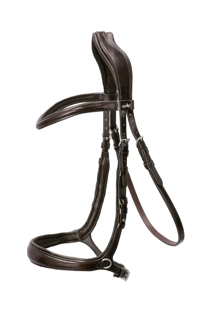 Equitus Theta 3in1 Bridle Dark Brown/Silver F