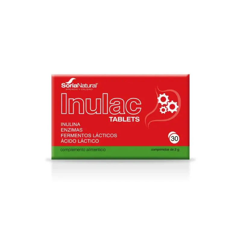 Inulac Soria Sin procesar, 30 tabletas