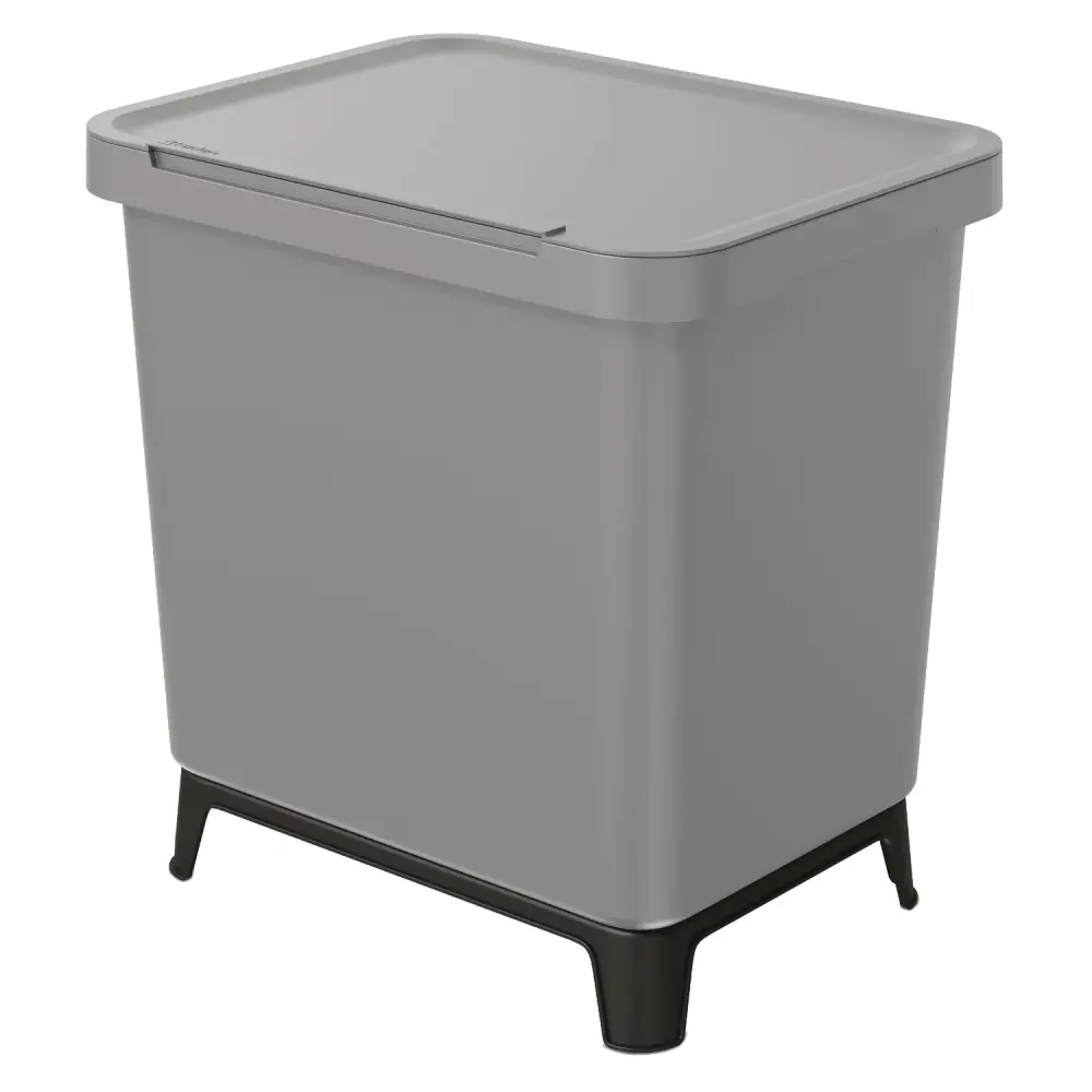 Keden SYSTEMA cubo de basura - gris liso 29 litros con Garantí
