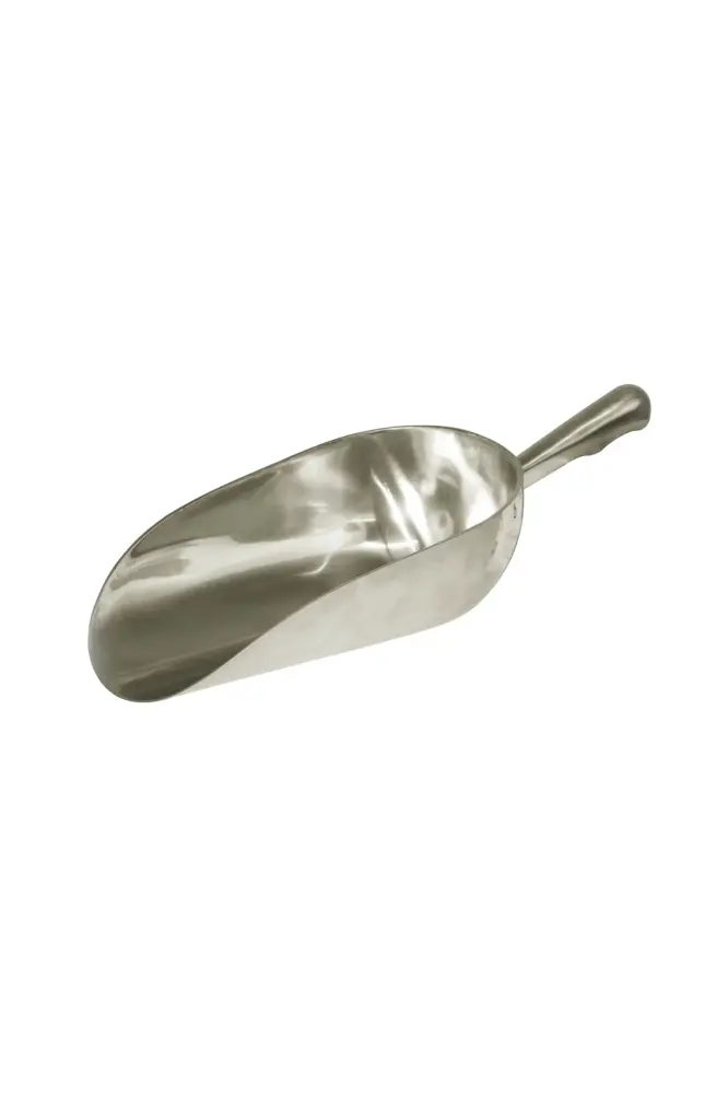 Pala para pienso de aluminio, redonda, 1600 g Plata Talla única