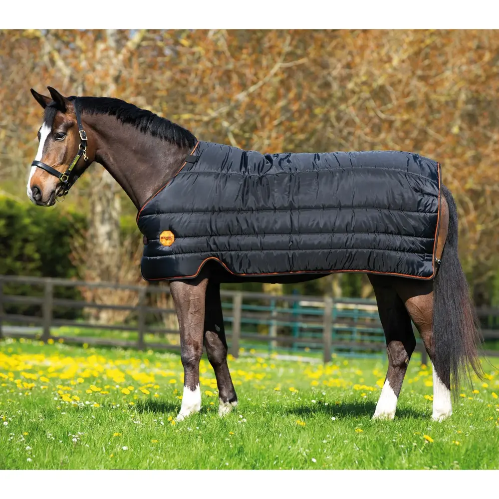 Rambo Ionic Stable- & Under Rug, 100g Black/Black/Orange 130
