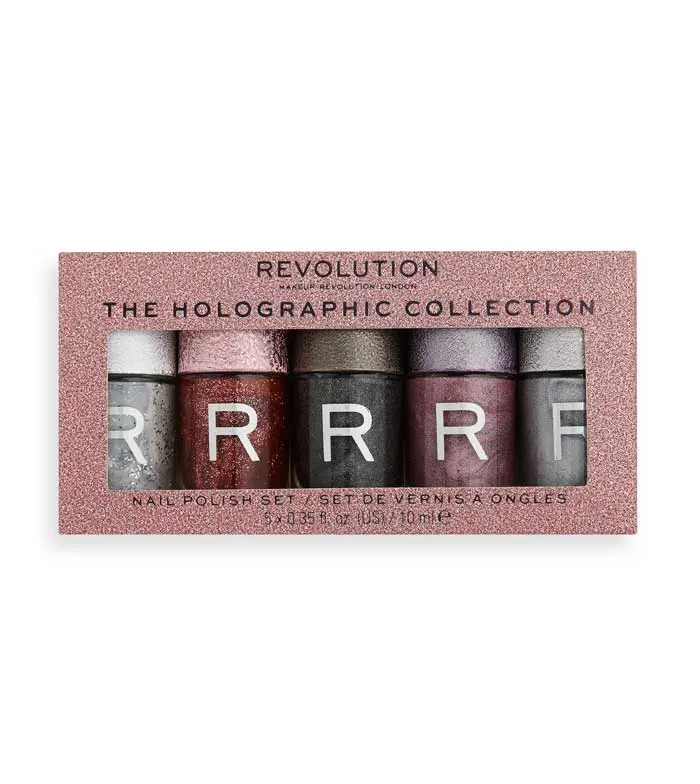 Revolution - Set de esmaltes de uñas Holographic Collection con Software de Sincronización