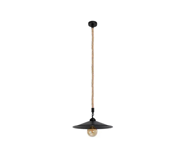colgante metálico color negro serie cremilda 36cm