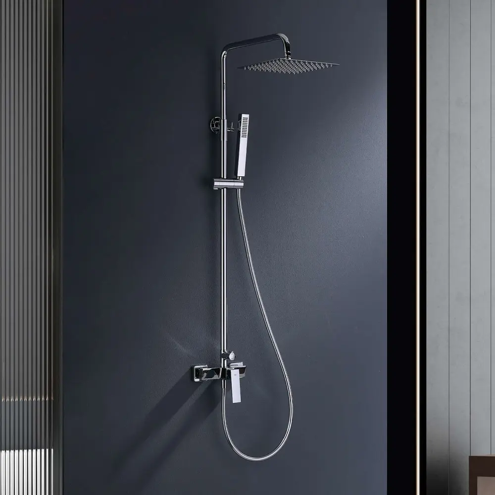 Robusto con Nivel de Burbuja Columna de ducha monomando sky bath cromo serie infinite