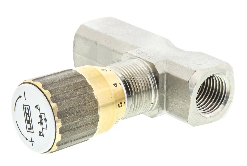 Válvula de control de flujo hidráulica, Parker, G 1/4, 3l/min, 210bar | SCV.1700