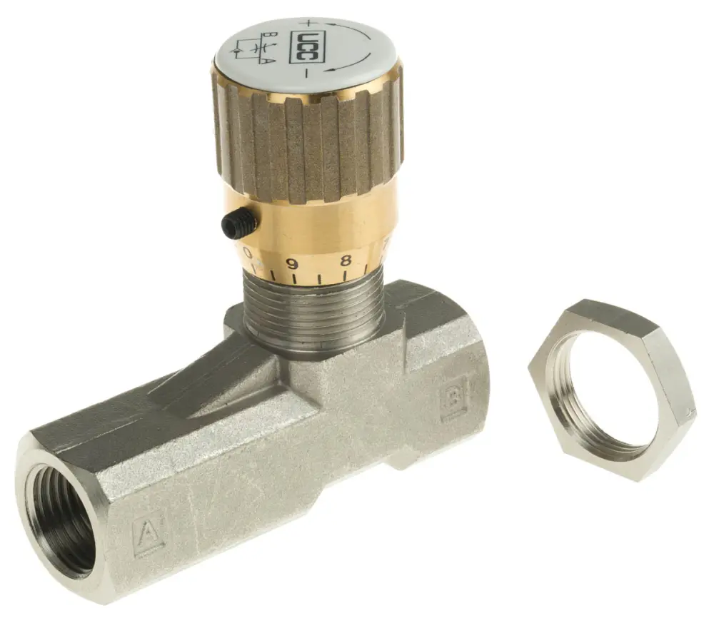 Válvula de control de flujo hidráulica, Parker, G 1/2, 8l/min, 210bar | SCV1702