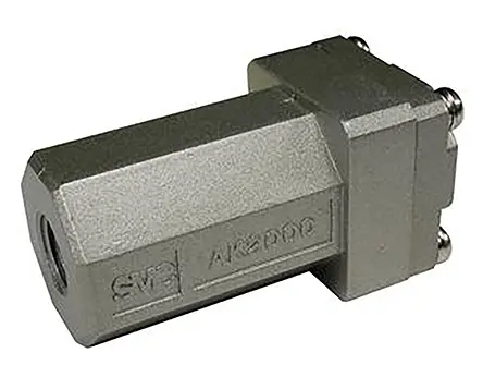 Válvula antiretorno SMC, AK, Roscado, entrada NPT 1/4 hembra, Salida NPT 1/4 hembra, 0.02 to 1MPa, 1/4, NPT | AK2000-N02