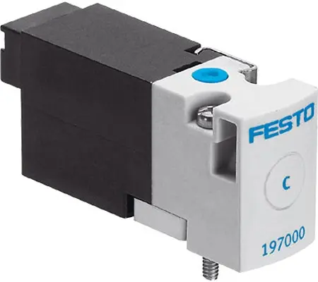 Electroválvula neumática Festo, Serie MHA1, Función Monostable, Sistemas eléctricos | MHA1-M4H-2/2G-0,9-HC