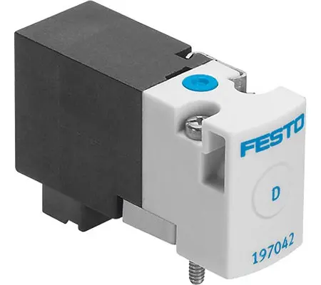 Electroválvula neumática Festo, Serie MHA1, Función Monostable, Sistemas eléctricos | MHA1-M4H-2/2G-0,9-PI