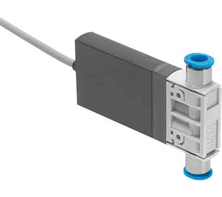 Electroválvula neumática Festo, Serie MHJ10, Rosca Racor instantáneo de 4 mm, Función Monostable, Sistemas eléctricos...
