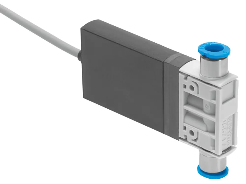 Electroválvula neumática Festo, Serie MHJ10, Rosca Racor instantáneo de 6 mm, Función Monostable, Sistemas eléctricos...