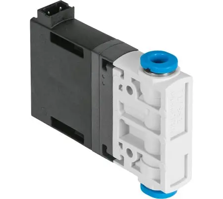 Electroválvula neumática Festo, Serie MHJ9, Rosca Racor instantáneo de 6 mm, Función Monostable, Sistemas eléctricos ...