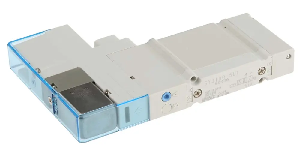 Válvula de control de accionamiento piloto de solenoide neumática SMC, Serie SY3000, Función 5/2, Piloto/Piloto, | SY31...