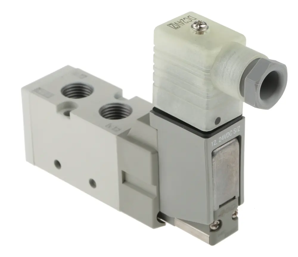 Válvula de control proporcional SMC, Serie VF3000, Rosca G 1/4, Función 5/2, Piloto/Piloto, Independiente, 981Nl/min | V...