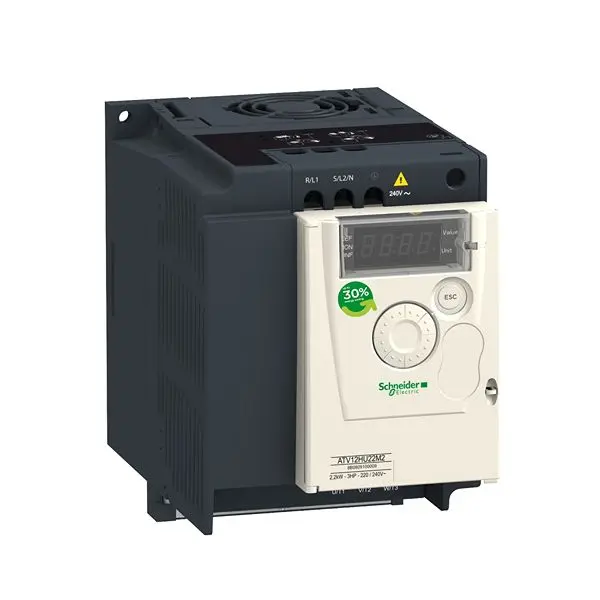 Variador de velocidad Schneider Electric serie Altivar 12, 2,2 kW, 240 V, 1 fase, 10 | ATV12HU22M2X