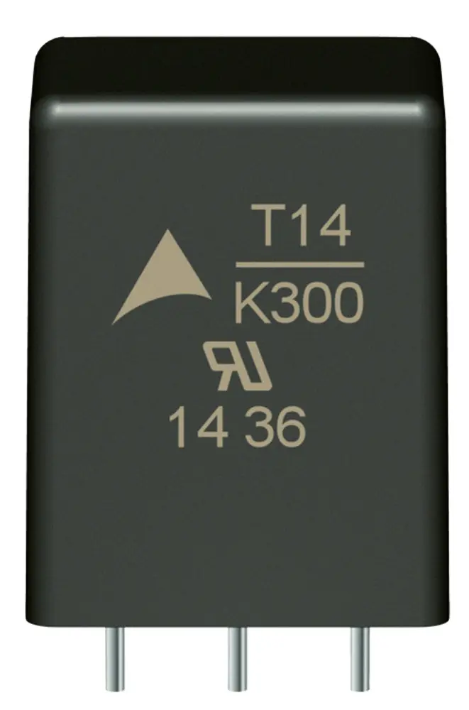 Varistor de disco EPCOS T, tensión de ruptura 270V, 70J, 670pF, dim. 17 x 21.6 x 13mm, paso 5mm | B72214T2171K105