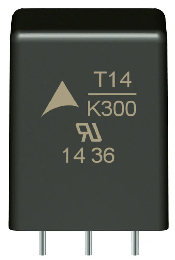 Varistor de disco EPCOS T, tensión de ruptura 470V, 125J, 400pF, dim. 17 x 21.6 x 13mm, paso 5mm | B72214T2301K105