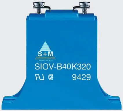 Varistor EPCOS HighE, tensión de ruptura 1200V, 500A, 2000J, 2.4nF, encapsulado SIOV, dim. 100 x 100 x 24mm, paso 39mm | ...