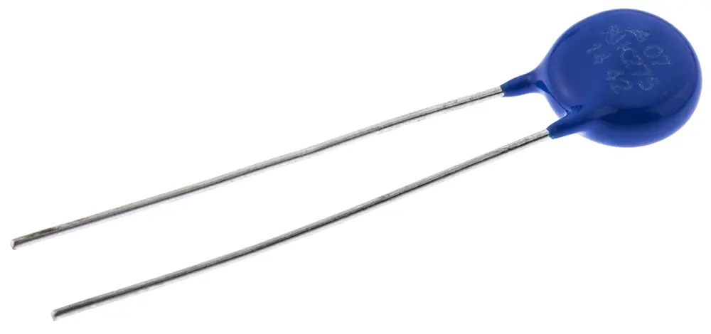 Varistor de óxido metálico EPCOS Standard, tensión de ruptura 430V, 10A, 21J, 110pF, dim. 9 (Dia.) x 4.4mm, paso 5mm | ...