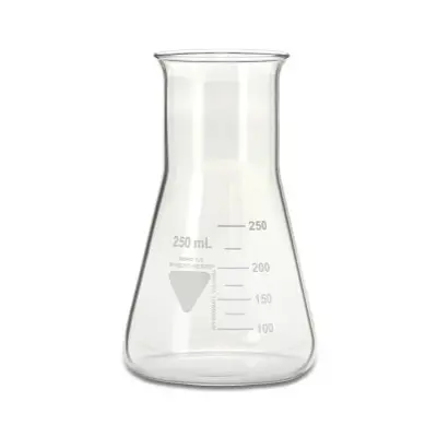 Matraz de laboratorio , Vidrio de borosilicato, 250ml