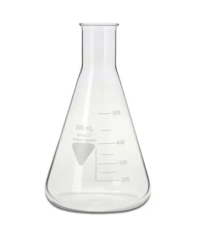 Matraz de laboratorio , Vidrio de borosilicato, 500ml