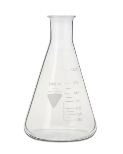 Matraz de laboratorio , Vidrio de borosilicato, 50ml