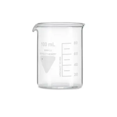 Vaso de precipitado , Vidrio de borosilicato, 100ml