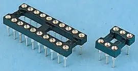 Zócalo DIL E-TEC, paso de 2.54mm, 24 contactos, anch. 15.24mm, montaje orificios pasantes | POS-624-S001-95