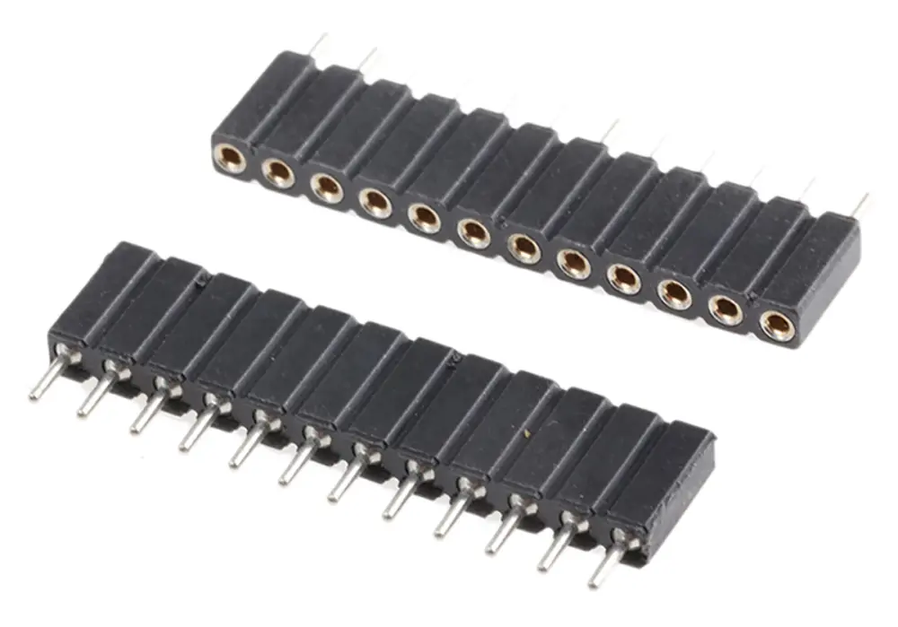 Conector hembra SIL Preci-Dip, paso 2.54mm, 12 vías, Montaje Montaje en orificio pasante, Terminación de Soldador, 3A, |...