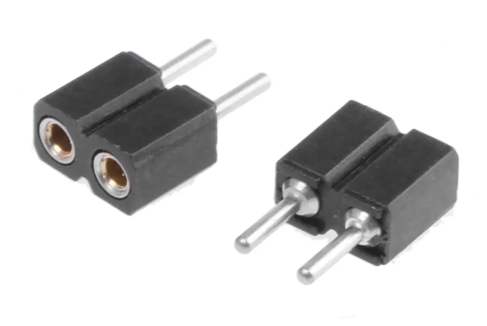 Conector hembra SIL Preci-Dip, paso 2.54mm, 2 vías, Montaje Montaje en orificio pasante, Terminación de Soldador, 3A, | ...