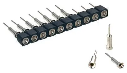 Portador de material de contacto del conector hembra Preci-Dip, paso 2.54mm, 7 vías, Montaje Montaje en orificio | 712-87...